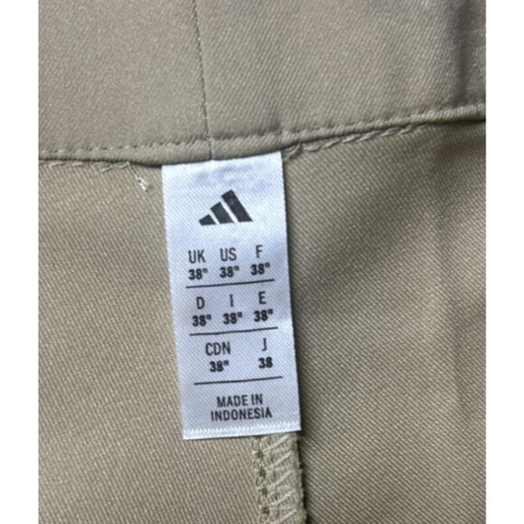 Adidas Golf‎ Hemp Shorts Men's Size 38 Tan Polyester NEW - Picture 9 of 9